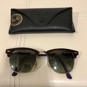 Ray ban Sunglasses Clubmaster Unisex Purple
